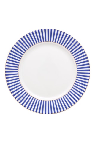 6 assiettes à dessert en porcelaine Royal Stripes - 21 cm