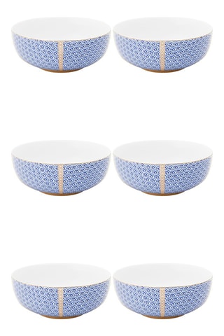 6 bols en porcelaine Royal Yerseke