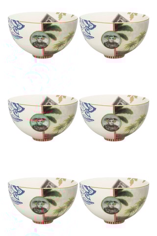 6 bols en porcelaine Heritage