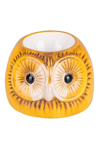 3 Keramische Eierdopjes - Bruin en Geel