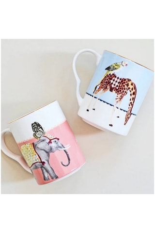 2 mugs en Bone China Carnival - 28 cl