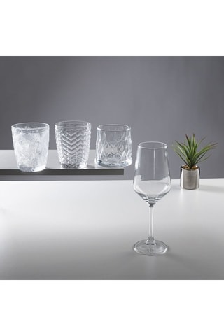 6 Waterglazen Pagoda - 37 cl