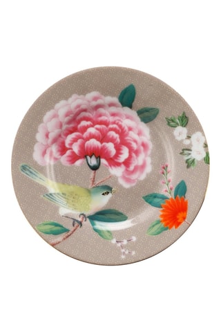 6 assiettes plates en porcelaine Blushing Birds - 12 cm