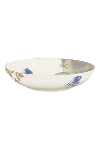 6 assiettes creuses en porcelaine Heritage - 18 cm