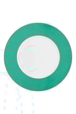 6 assiettes plates en porcelaine Chique - 28 cm