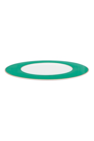 6 assiettes plates en porcelaine Chique - 28 cm