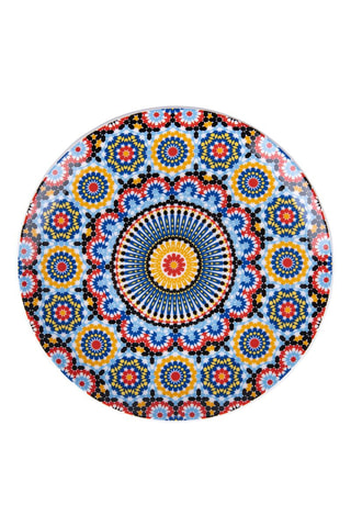 6 Porseleinen Platte Borden Marrakech - 19 cm