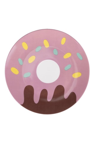 6 Porseleinen Platte Borden Donuts Sweet - 20 cm