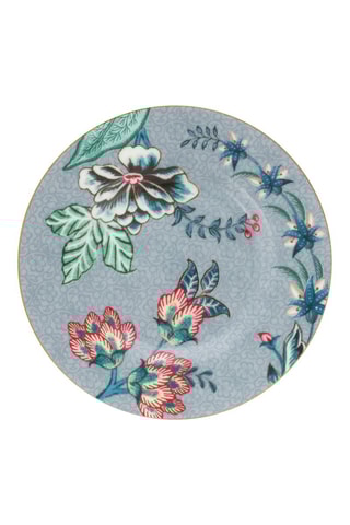 6 assiettes plates en porcelaine Flower Festival - 12 cm