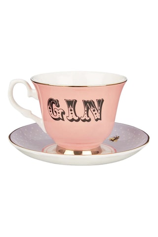 Tasse à thé avec soucoupe en porcelaine Gin - 28 cl