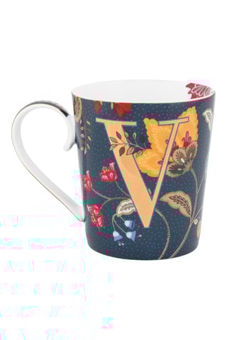 Mug en porcelaine Alphabet Floral V - 35 cl