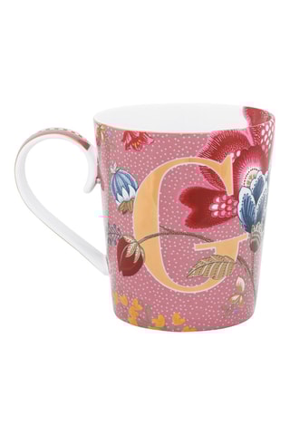 Mug en porcelaine Alphabet Floral G - 35 cl