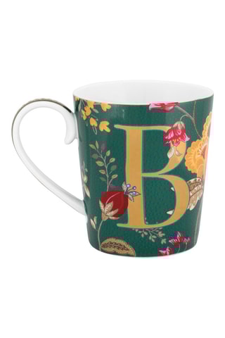 Mug en porcelaine Alphabet Floral B - 35 cl