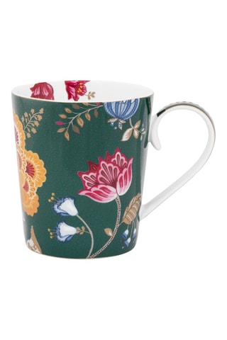Mug en porcelaine Alphabet Floral N - 35 cl