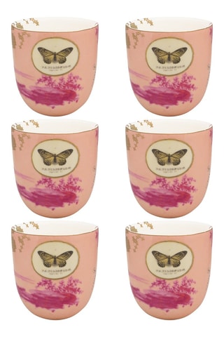 6 mugs en porcelaine Heritage - 30 cl