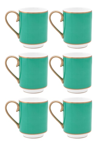 6 mugs en porcelaine Chique - 25 cl