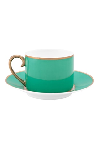 Tasse à café et soucoupe en porcelaine Chique - 22 cl
