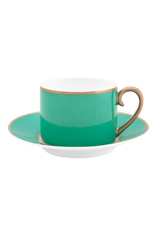 Tasse à café et soucoupe en porcelaine Chique - 22 cl