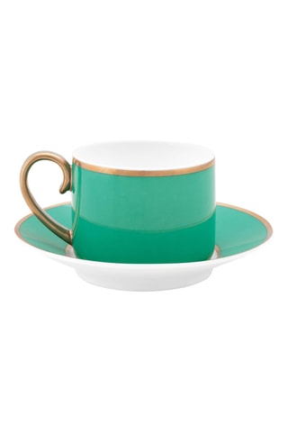 Tasse à café et soucoupe en porcelaine Chique - 12 cl