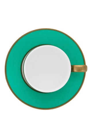 Tasse à café et soucoupe en porcelaine Chique - 12 cl