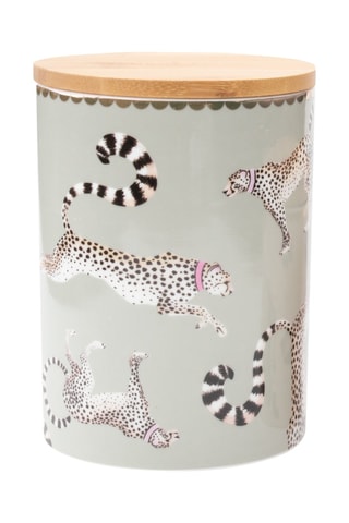 Pot hermétique en Bone China et bois Rangement