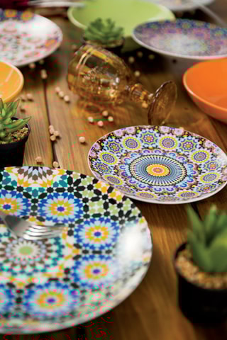 Porseleinen Servies Marrakech - 18-delig