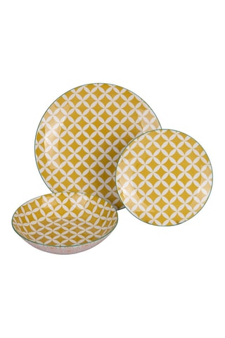 Porseleinen Servies Confusion in Colors - 18-delig