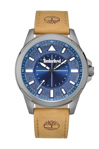 Orologio in pelle - Beige e argentato