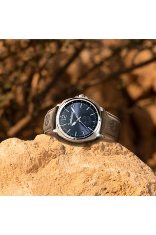 Leren Horloge - Bruin en Zilverkleurig