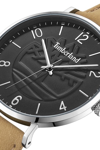 Leren Horloge - Beige en Zilverkleurig