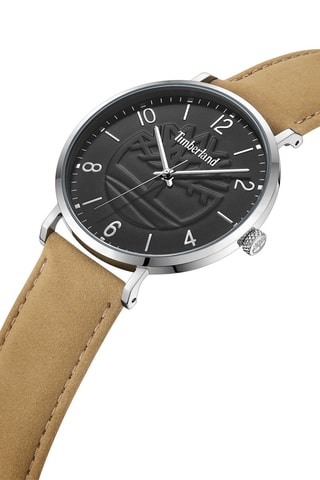 Leren Horloge - Beige en Zilverkleurig