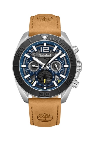 Leren Horloge - Chronograaf - Lichtbruin en Zwart