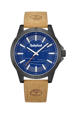 Leren Quartz Horloge - Beige en Zwart