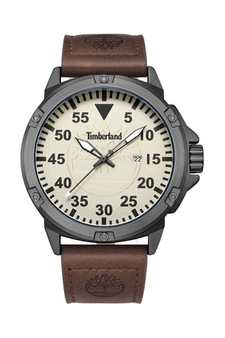 Orologio al quarzo in pelle - Marrone e nero