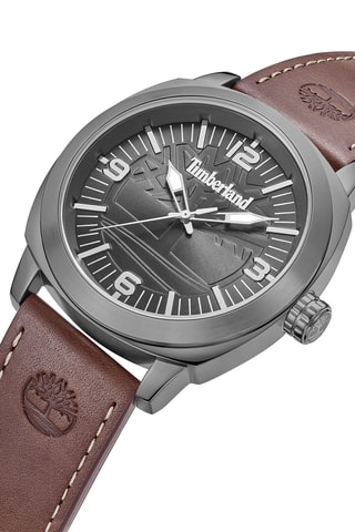 Orologio in pelle - Marrone e grigio