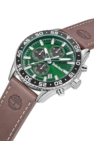 Orologio in pelle - Cronografo - Marrone e nero