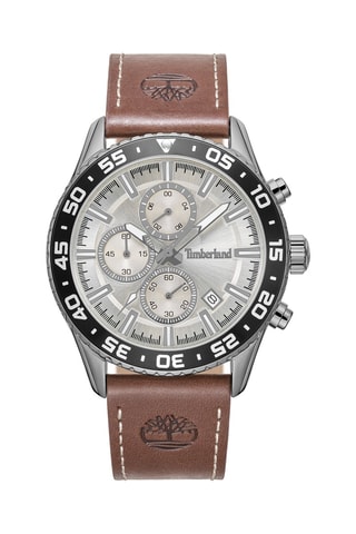 Orologio in pelle - Cronografo - Marrone e nero