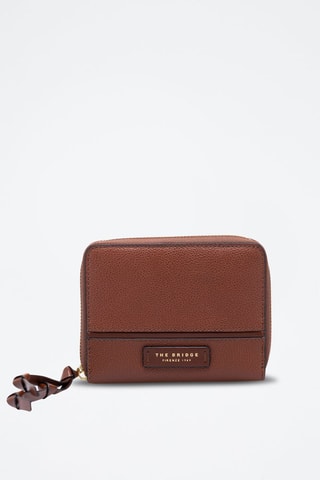 Carteira em couro Donna - Castanho-escuro