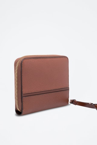 Carteira em couro Donna - Castanho-escuro