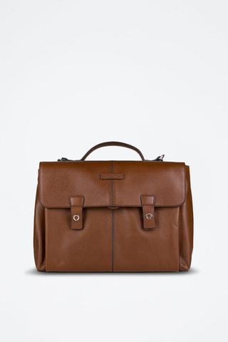 Pasta de couro Biagio - Castanho - Picadro