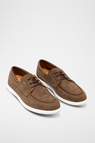 Derbies de couro - Castanho