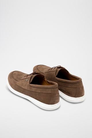 Derbies de couro - Castanho