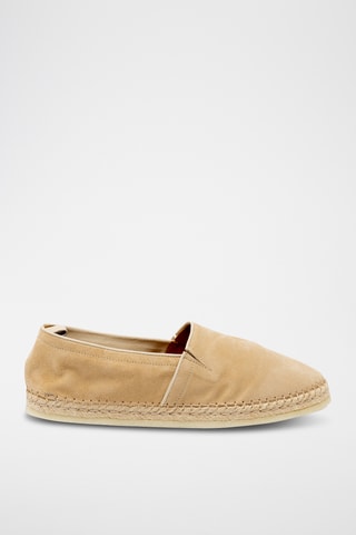 Alpargatas de nobuck - Bege