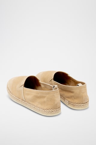 Alpargatas de nobuck - Bege