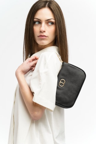 Mini mala de ombro - Preto