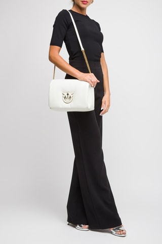 Mala a tiracolo em couro de carneiro - Branco