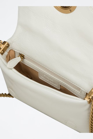 Mala a tiracolo em couro de carneiro - Branco