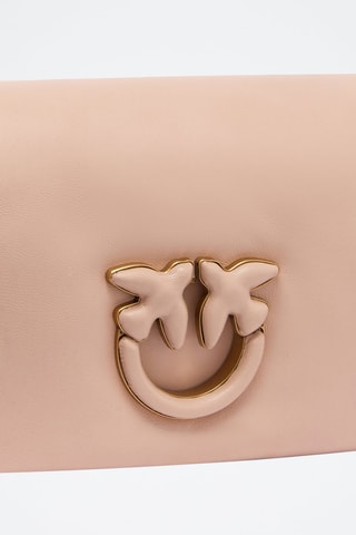 Mala a tiracolo em couro de carneiro - Rosa