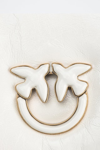 Mala a tiracolo de couro - Branco