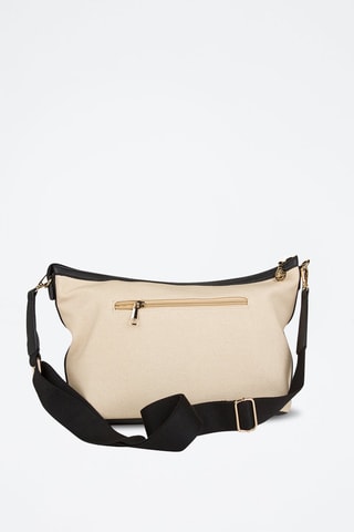 Mala a tiracolo Bege e preto